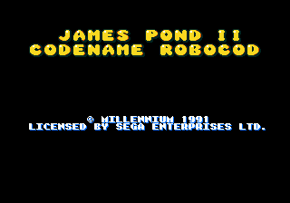 James Pond II - Codename Robocod (USA, Europe) Title Screen